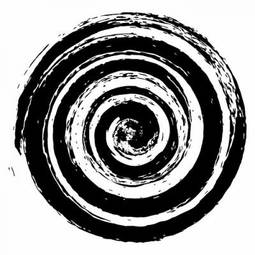 Naklejka spirala wzór fala