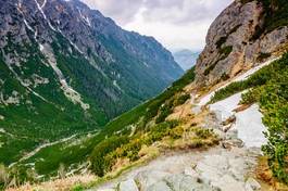 Obraz na płótnie góra dolina tatry