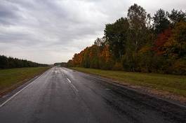 Naklejka wzgórze transport białoruś pejzaż drzewa