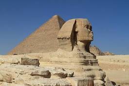 Plakat egipt piramida architektura afryka giza
