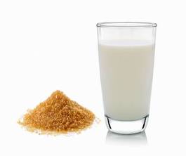 Plakat zdrowy jedzenie świeży mleko napój
