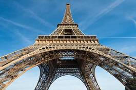 Plakat francja niebo architektura wieża widok