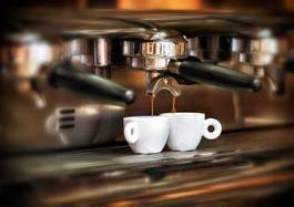 Obraz na płótnie kawa filiżanka napój maszyna