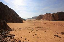 Plakat canyon in desert