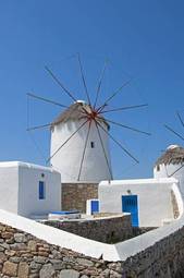 Fotoroleta woda architektura widok mykonos