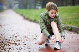 Naklejka running woman