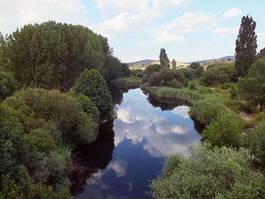 Obraz na płótnie pejzaż natura woda tag