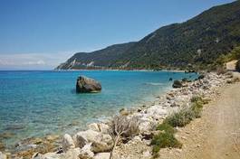 Naklejka plaża rejs panoramiczny grecja
