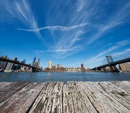 Fototapeta miejski brooklyn woda most brookliński