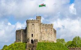 Fotoroleta norman keep of cardiff castle - wales