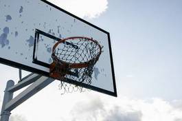 Plakat ruch koszykówka niebo zdrowy błękitne niebo