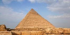 Plakat piramida niebo architektura arabski egipt