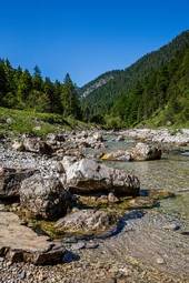 Fotoroleta las woda natura austria góra