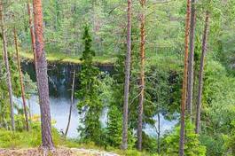 Naklejka bezdroża natura pejzaż stary klif