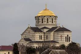 Naklejka architektura kościół natura katedra krzyż