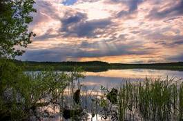 Fotoroleta pejzaż wioska natura