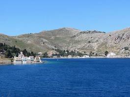 Naklejka krajobraz wybrzeże grecja morze