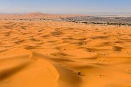 Naklejka sand dunes in the sahara desert, merzouga, morocco