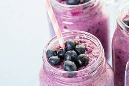 Plakat blueberrie smoothie