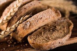 Plakat jedzenie pszenica mąka chleb