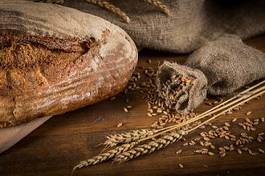 Plakat jedzenie pszenica mąka stary natura