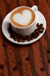 Obraz na płótnie kawiarnia napój mokka cappucino filiżanka