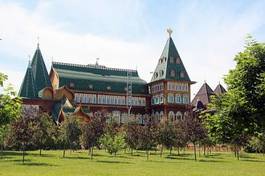 Naklejka wooden palace in kolomenskoe, moscow