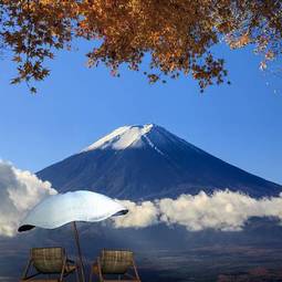 Naklejka japoński fuji azja japonia góra