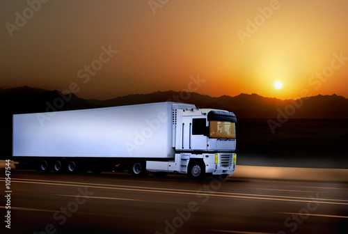 Obraz na płótnie autostrada transport ciężarówka droga