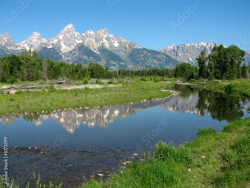 Fototapeta woda drzewa natura góra