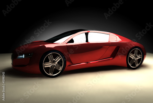 Obraz na płótnie transport nowoczesny 3D motor samochód