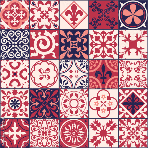 Foto zasłona Moroccan tiles Pattern