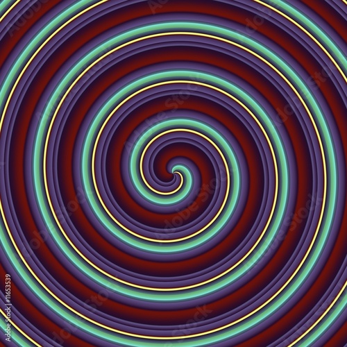 Plakat sztuka piłka słońce spirala