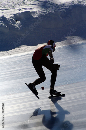 Fotoroleta lekkoatletka wyścig lód sport krzywa