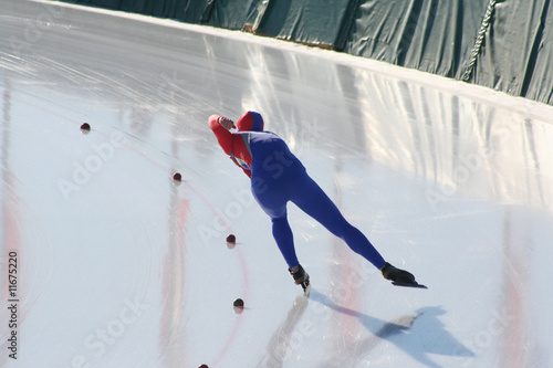 Fotoroleta sport lód wyścig lekkoatletka łyżwy