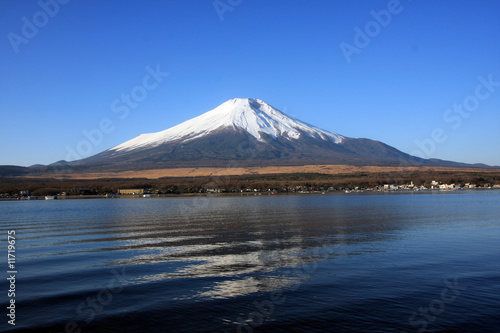 Naklejka jezioro fuji góra