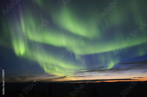 Fotoroleta alaska natura niebo gwiazda noc