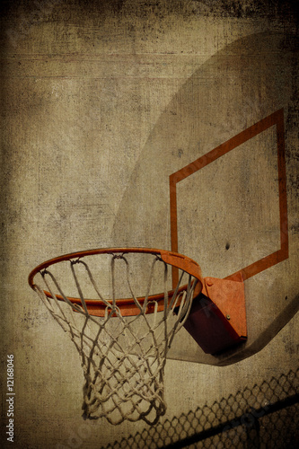Plakat ulica koszykówka park sport miejski
