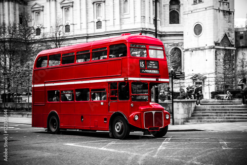Obraz na płótnie stary anglia autobus transport europa