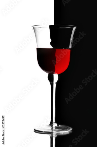 Plakat Kieliszek czerwonego wina