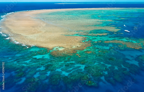 Naklejka natura australia woda łódź