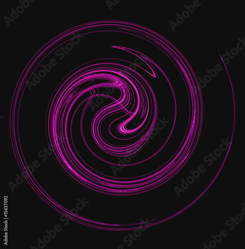 Obraz na płótnie lawenda loki fraktal spirala