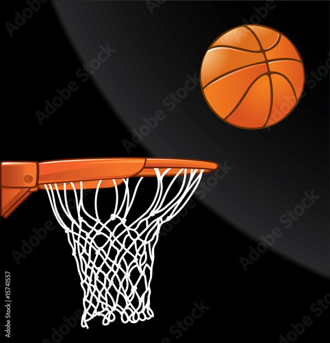 Plakat piłka koszykówka sport prędkość
