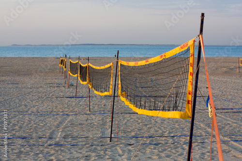 Fotoroleta sport morze północne holandia siatkówka plażowa boisko