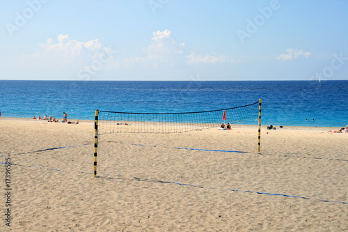 Fotoroleta mecz piłka siatkówka plażowa morze plaża