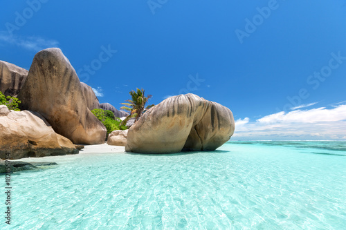 Naklejka Anse Source d'Argent beach, La Digue island, Seyshelles