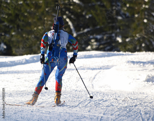 Fotoroleta natura lekkoatletka narty narciarz sport