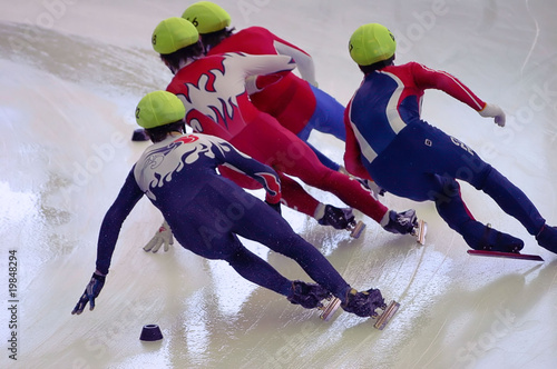 Naklejka sport lód lekkoatletka wyścig grupa