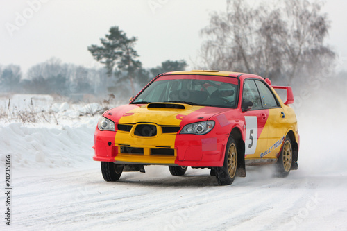 Fotoroleta motor śnieg maszyna wyścig motorsport