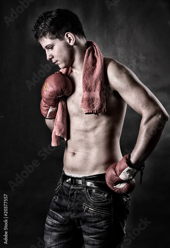 Obraz na płótnie kulturystyka bokser sztuki walki